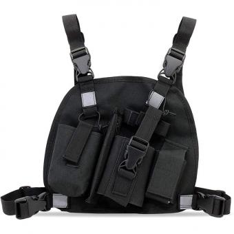 Two Way Radio Harness Chest Front Pack Pouch Chest Bag поставщик