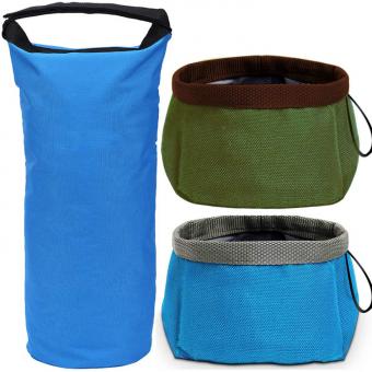 Portable Travel Dog Bowl Kit for Food and Water поставщик
