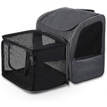 Large Capacity Expandable with Breathable Mesh, Portable Pet Backpack Bag поставщик
