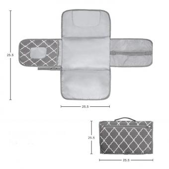 Waterproof Portable Changing Mat Cushioned Diaper Changing Pad поставщик